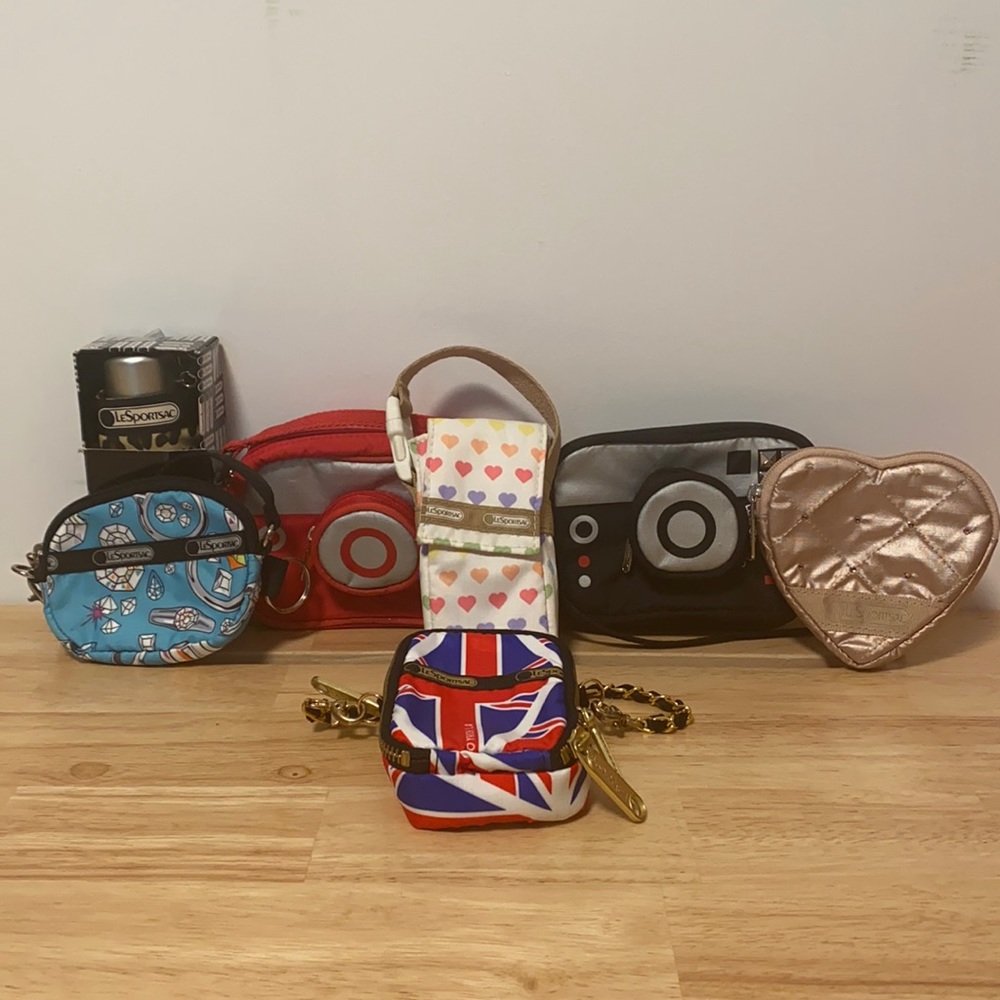 LeSportsac Bag/Pouch/Umbrella Bundle of 7